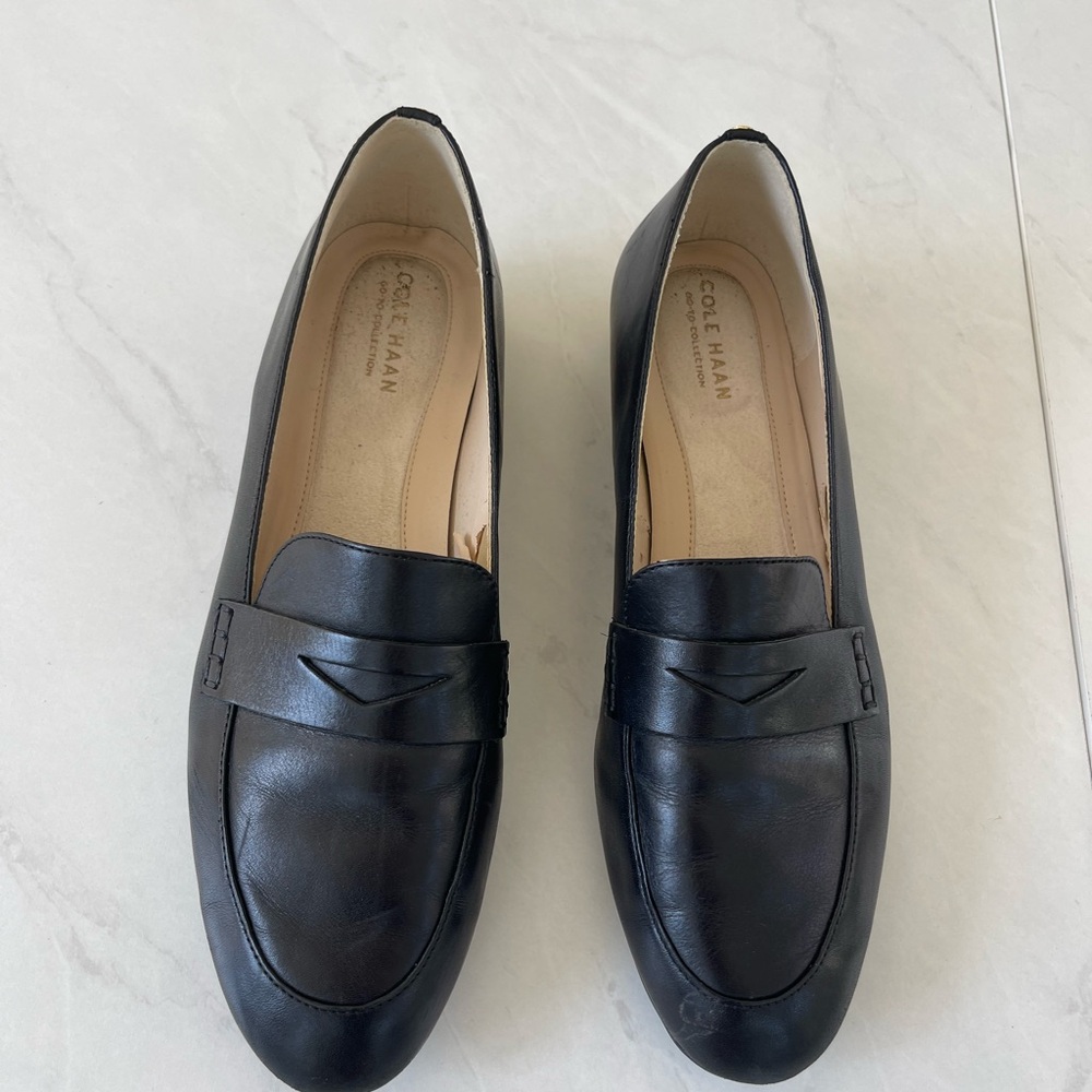Cole Haan Women's Classic Black Leather Loafers